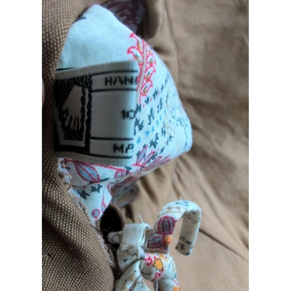 Wallaroo Sonoma Cotton Sun Bucket Hat Lining Tan Hidden Chin Strap Beach Nature - Picture 9 of 10